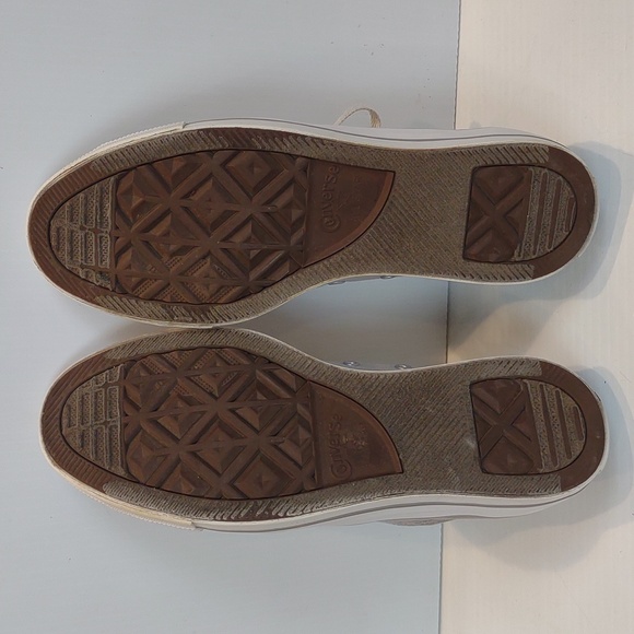 Women's Converse All Star Double Tongue Gray Mint Green Low Top Canvas Shoes - Picture 12 of 13